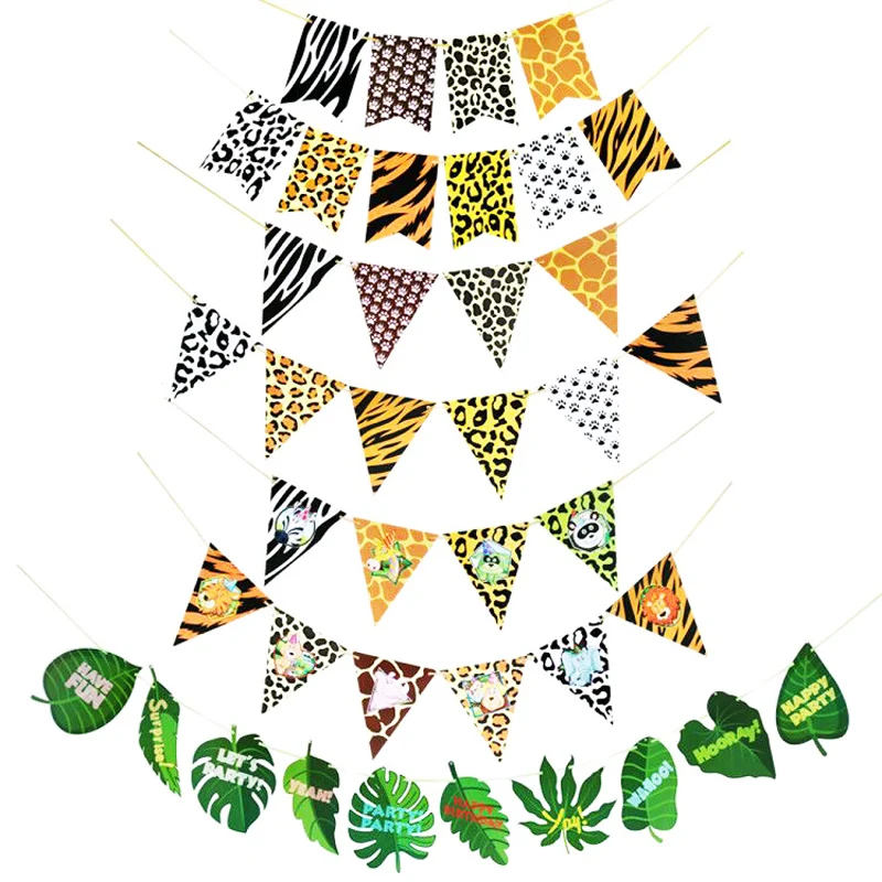 Черепаха лист Примитивное племя животное печатный треугольник баннер