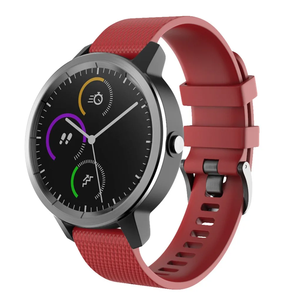 Маленький силиконовый ремешок на запястье для Garmin Vivoactive 3, браслет, Смарт-часы, ремешок для мужчин, Т-образный ремешок для женщин и мужчин, спортивный ремешок для часов, 19Aug
