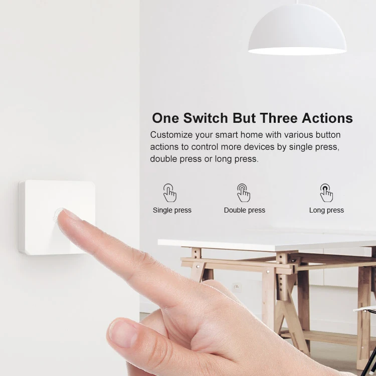 Беспроводной переключатель SONOFF SNZB-01 для умного дома версия Zigbee удобная кнопка