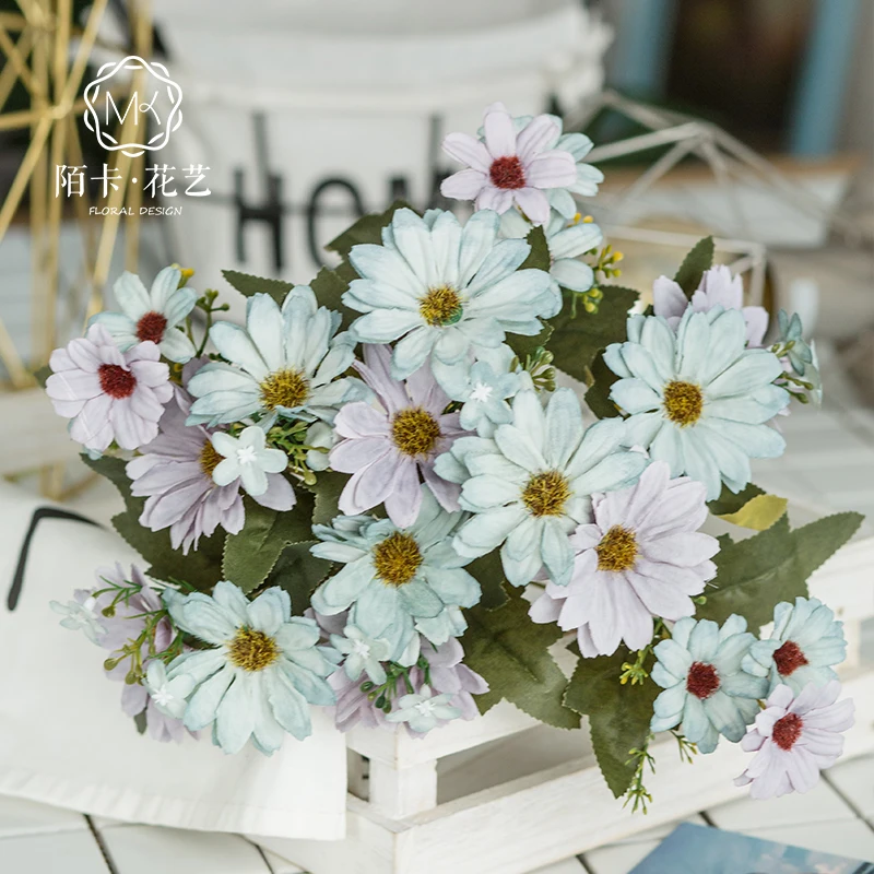 

TT DaisyFake/Artificial Flower Bouquet Living Room Decoration Flower WeddingCelebration Photographic Studio Bridal Bouquet Photo