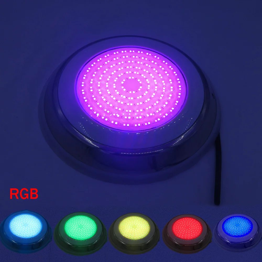 

12W 15W 18W 24W LED Swimming Pool Light IP68 Waterproof AC/DC 12V Outdoor RGB UnderWater Light Pond Led Piscina Luz Spotlight