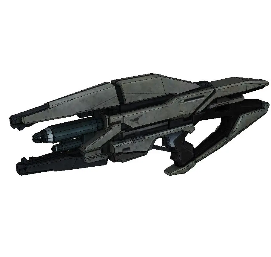 Mass Effect 3 Phaeston винтовка 1:1 весы бумага модель 3D собственными руками Сделай Сам