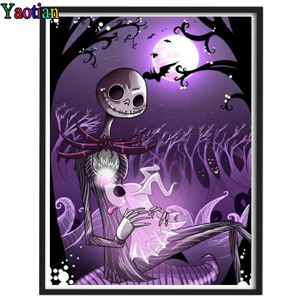 

Алмазная живопись «сделай сам», «Невеста», узор на Хэллоуин, вышивка крестиком 5D, алмазная вышивка, мозаичная картина стразы,