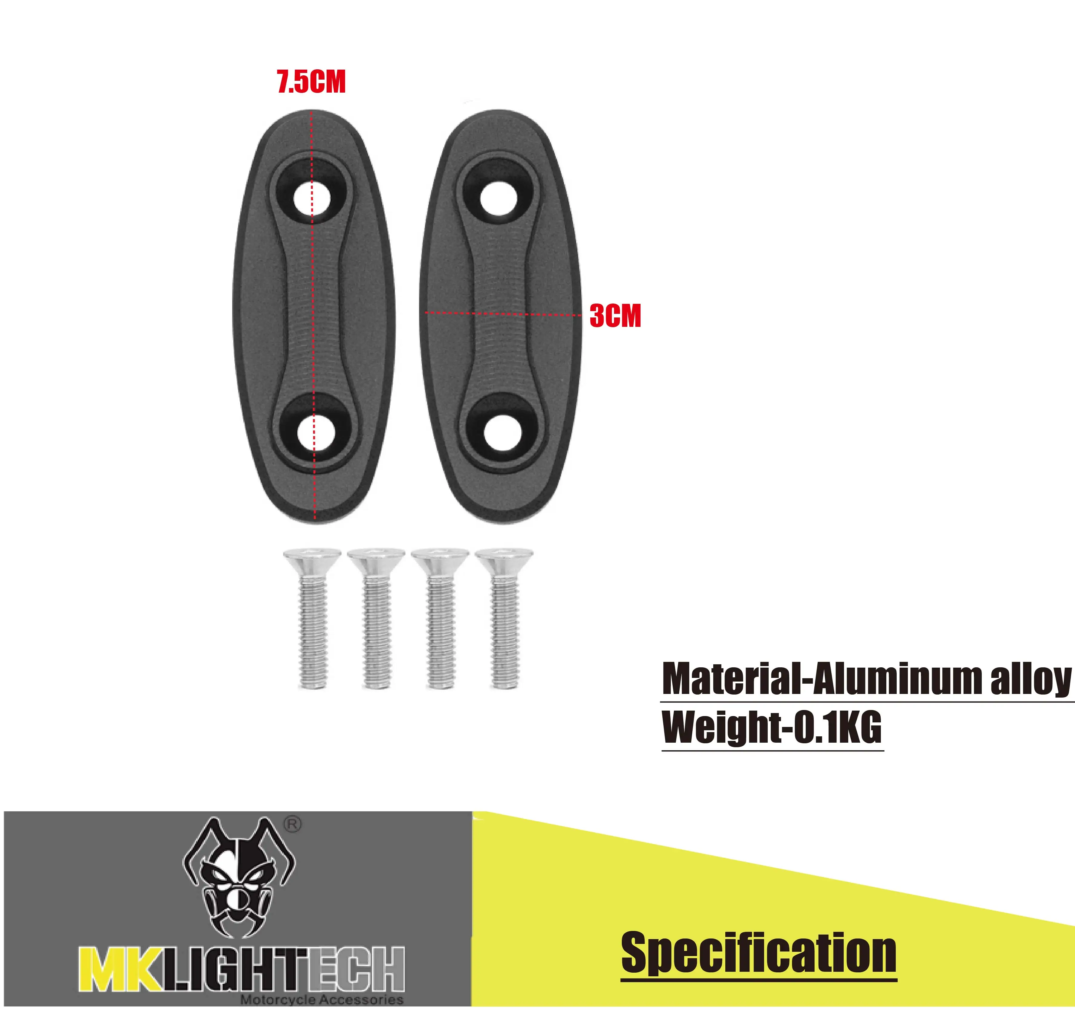 

MKL IGHTECH rearview mirror chassis decorative mirror code For SUZUKI GSXR600 GSXR750 GSXR1000 GSXR 600 GSX-R 750 1000 2005-2012