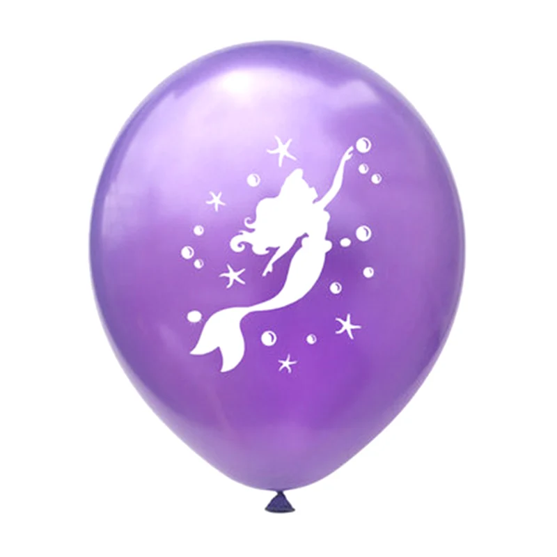 12inch PP mermaid Новое платье в стиле Русалочки с латексные воздушные шары конфетти воздушные шары Свадебные Globos дети День рождения украшения детский душ расходные материалы - Цвет: 12inch PP mermaid