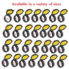 Прозрачная крышка для объектива винтовки 30-69 мм, откидная крышка с быстрой пружиной, защитная крышка желтого цвета для объектива Calibe