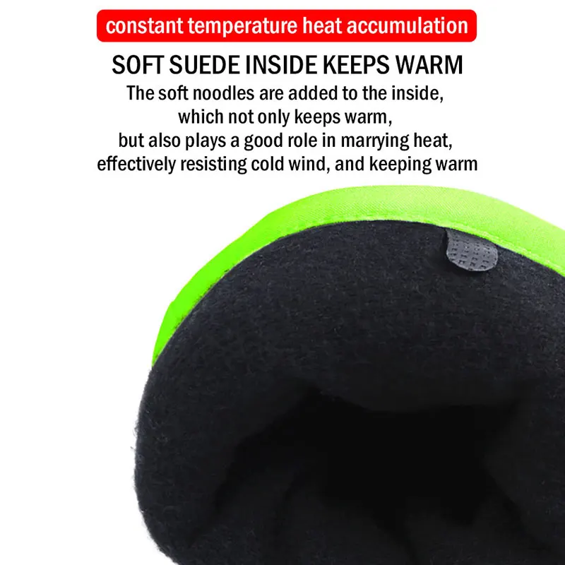 Men Women Ski Gloves Winter Outdoor Sports Windproof Waterproof Warm Fleece Skiing Snowboarding Mittens Kids Cartoon Ski Gloves