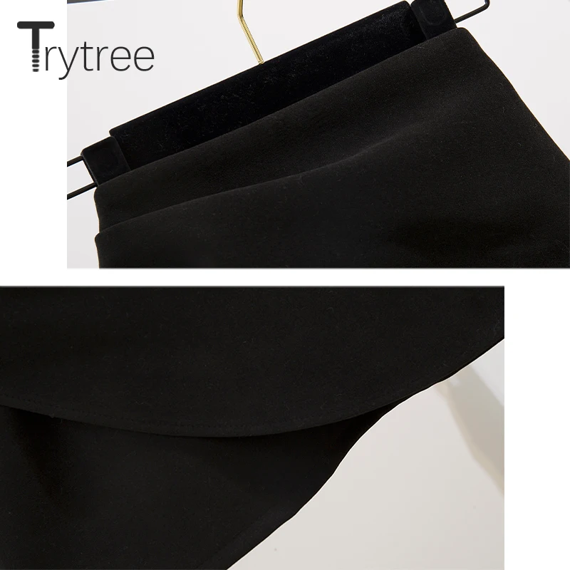 Trytree 2019 осенне-зимний комплект из двух предметов вязаный свободный свитер с