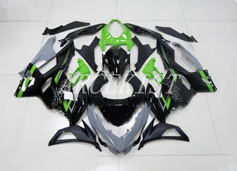 

Комплект обтекателей Ninja400 из АБС-пластика, подходит для Kawasaki Ninja400 Ninja 400 2018 2019 2020 18 19 20, Обтекатели для кузова зеленого и серого цвета