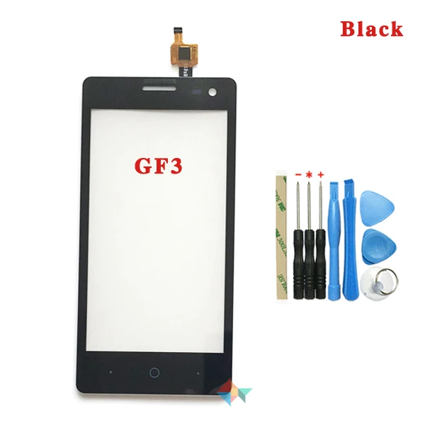 Высокое качество для zte Blade AF3 T221 A5 Pro или для zte Blade GF3 T320 V831 сенсорный экран дигитайзер Передняя стеклянная линза сенсорная панель - Цвет: GF3 Black With Tool