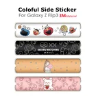 Цветная Противоударная боковая наклейка Гидрогелевая рамка пленка для Samsung Galaxy Z Flip 3 Edge Защитная пленка для Z Flip3