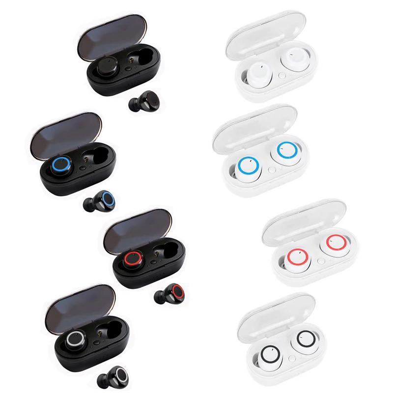 Original Y50 TWS Bluetooth Earphone Wireless Headphones Tough Control Stereo Headset Sport Earbuds with Charging Box for Phone |
