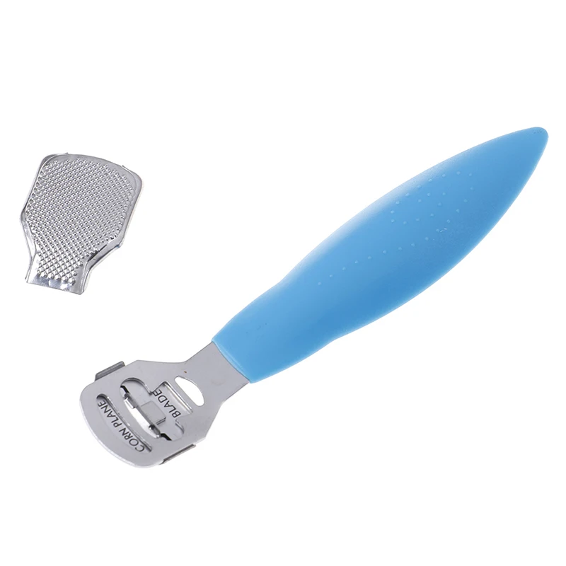 

Stainless Steel Foot Skin Shaver Corn Cuticle Cutter Remover Rasp Pedicure File Foot Callus 10 Blades Foot Care Tool 3 Color