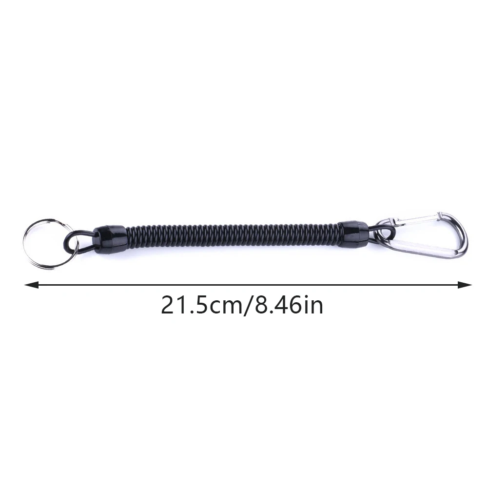 

Keyrings Spiral Colourful Stretchy Retractable Key Holder Spring Keyring Plastic Keychain For Gift Present Souvenir Key Ring