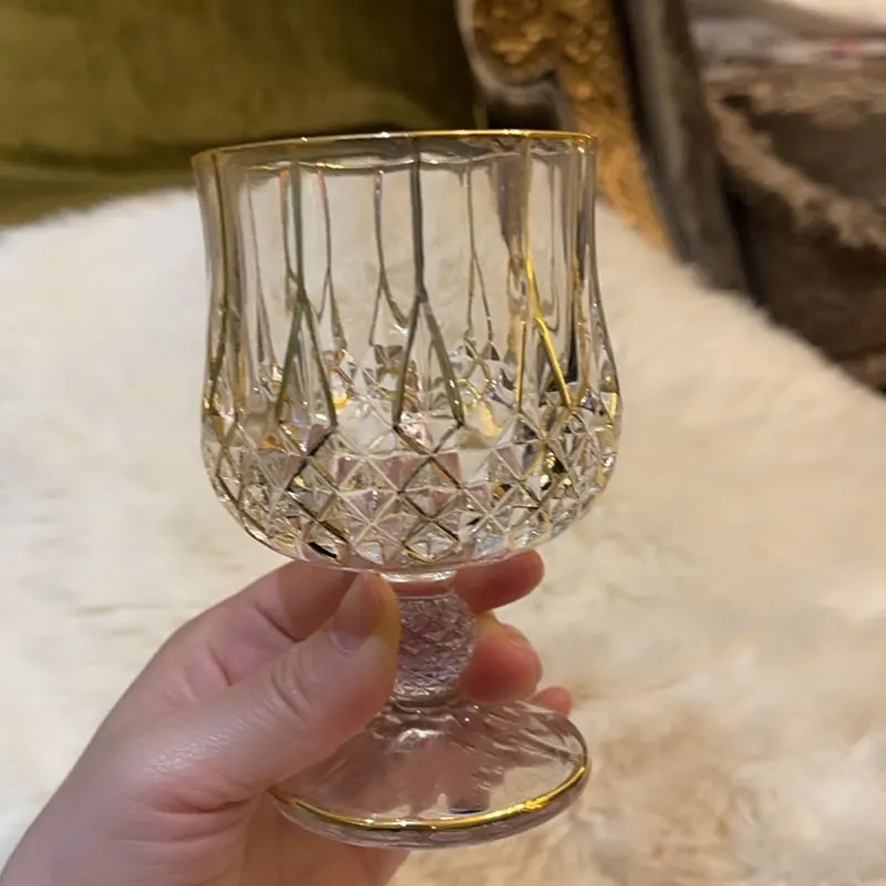 

Luxury Glass Goblet Wine Bottle Stainless Steel Trays Set Whiskey Wines Liquor Decanter Wine Glass Cups Home Bar Business Gifts