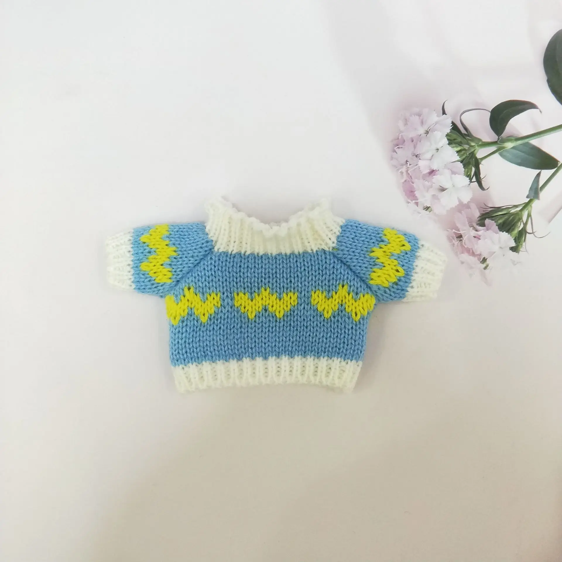 

20cm Star Idol Doll's Kawaii Blue and Yellow Sweater 20cm Star Idol Doll's Clothes Accessories(No Doll)