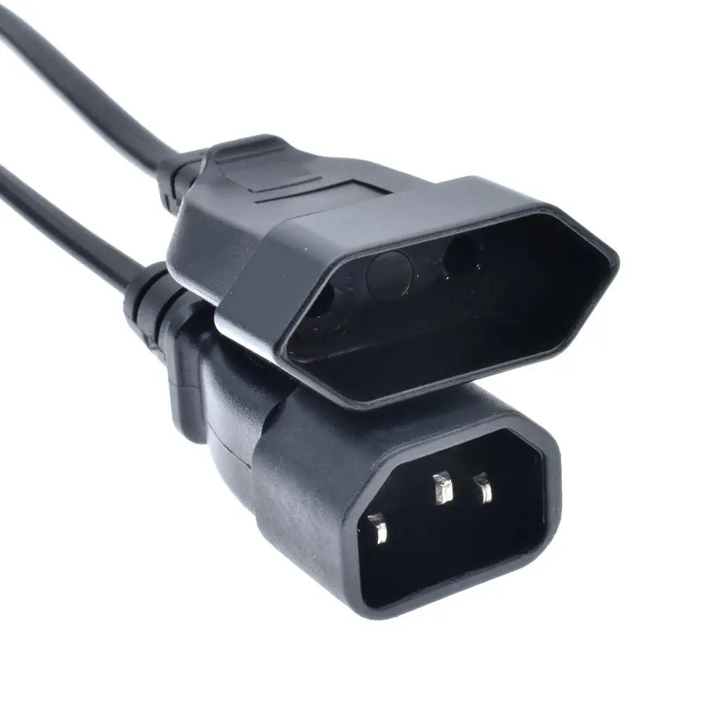 Шнур адаптера питания ЕС штекер IEC 320 C14 в Европейский CEE 7/16 2 контактный Женский