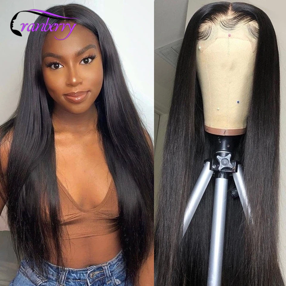 Парик из натуральных волос с косточкой клюквы прямые волосы парики малайзийских