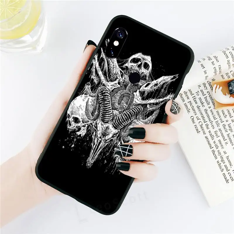 

Pentagram 666 Demonic Satanic Phone Cases For Xiaomi Redmi note 7 8 9 t k30 max3 9 s 10 pro lite
