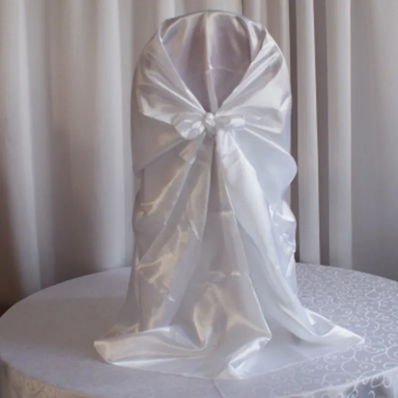 20 штук Атласный Галстук бабочка чехлы на стулья универсальные свадебные для