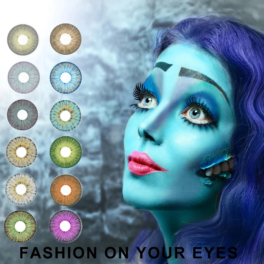 

Супер цвет 5 оттенков 100% крышка глубокие Цветные глаза контактные линзы мягкие контактные линзы