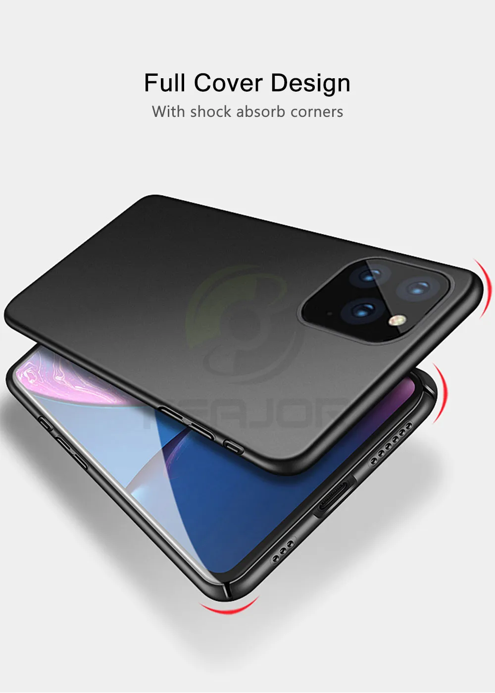 Keajor чехол для iPhone 11 Max Pro Чехол Ультра тонкий мягкий матовый Силиконовый ТПУ бампер чехол для iPhone 11 Pro Телефон fundas