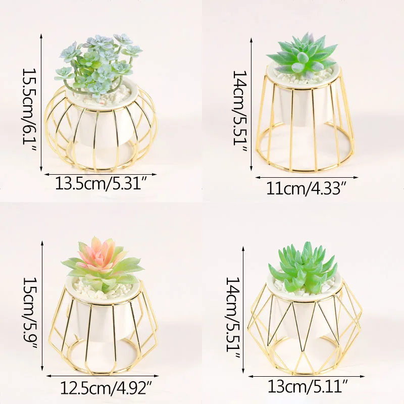 

Creative Succulent Planter Fairy Garden Decoration Ornaments Ceramic Flower Pots Office Study Room Desk Decoration Accessories