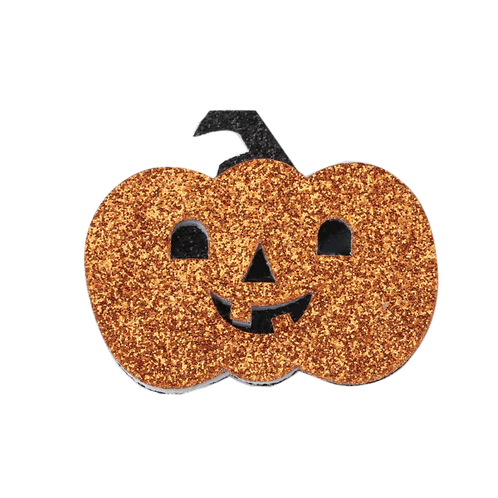 

Cheer Bows 5" Cartoon Hair Bows Glitter Halloween Pumpkin Hair Clips For Girls Kids Children Halloween Hairpins Accessories