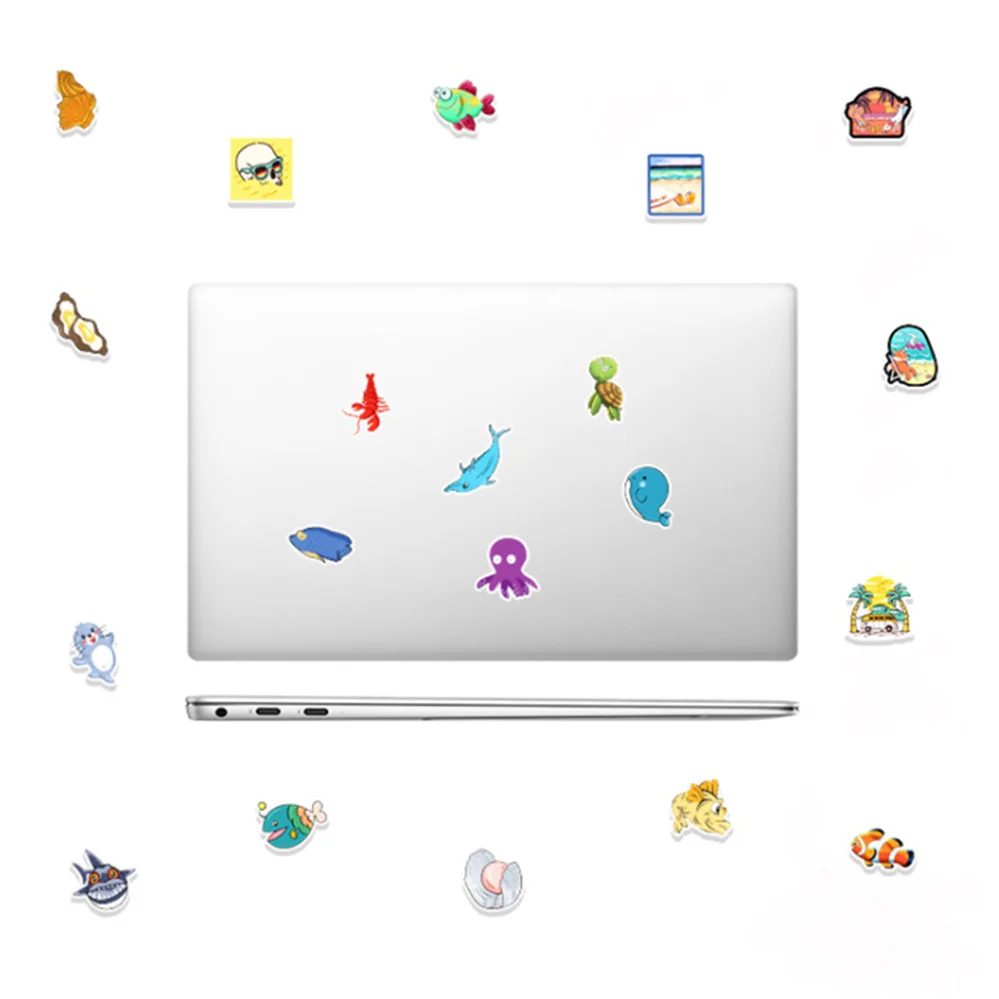

10/30/50PCS Cartoon Graffiti Marine Creature Stickers Hand Account Laptop Suitcase Decoration Toys Wholesale