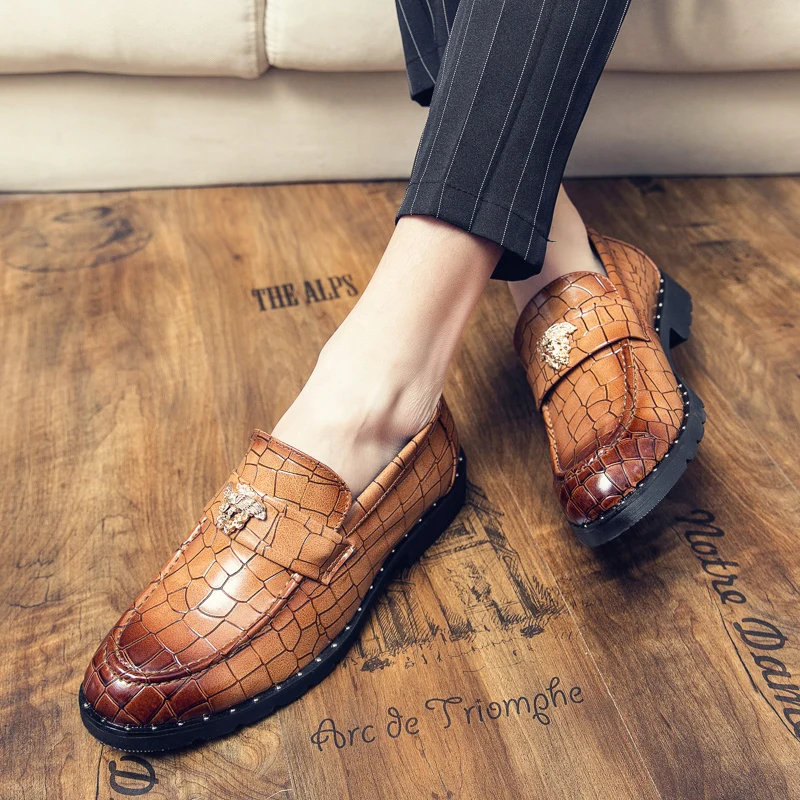

Moccasins For Men Men's Loafers Big Size Comfortable Shoes Handmade Leather Mens Dress Oxford Shoe Hand Stitching