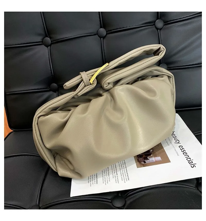 

2021 New Fashion Designer Messenger Bag Female Fashion Lady Simple Handbag High Quality Fold Shoulder Bag Popular PU Small Bag
