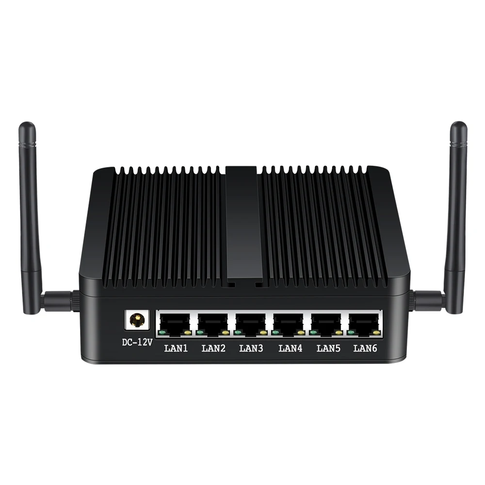Mini PC Intel Celeron J1900 Firewall Router 6x LAN Intel 211AT Gigabit Ethernet HDMI Support WiFi 4G LTE Pfsense Linux
