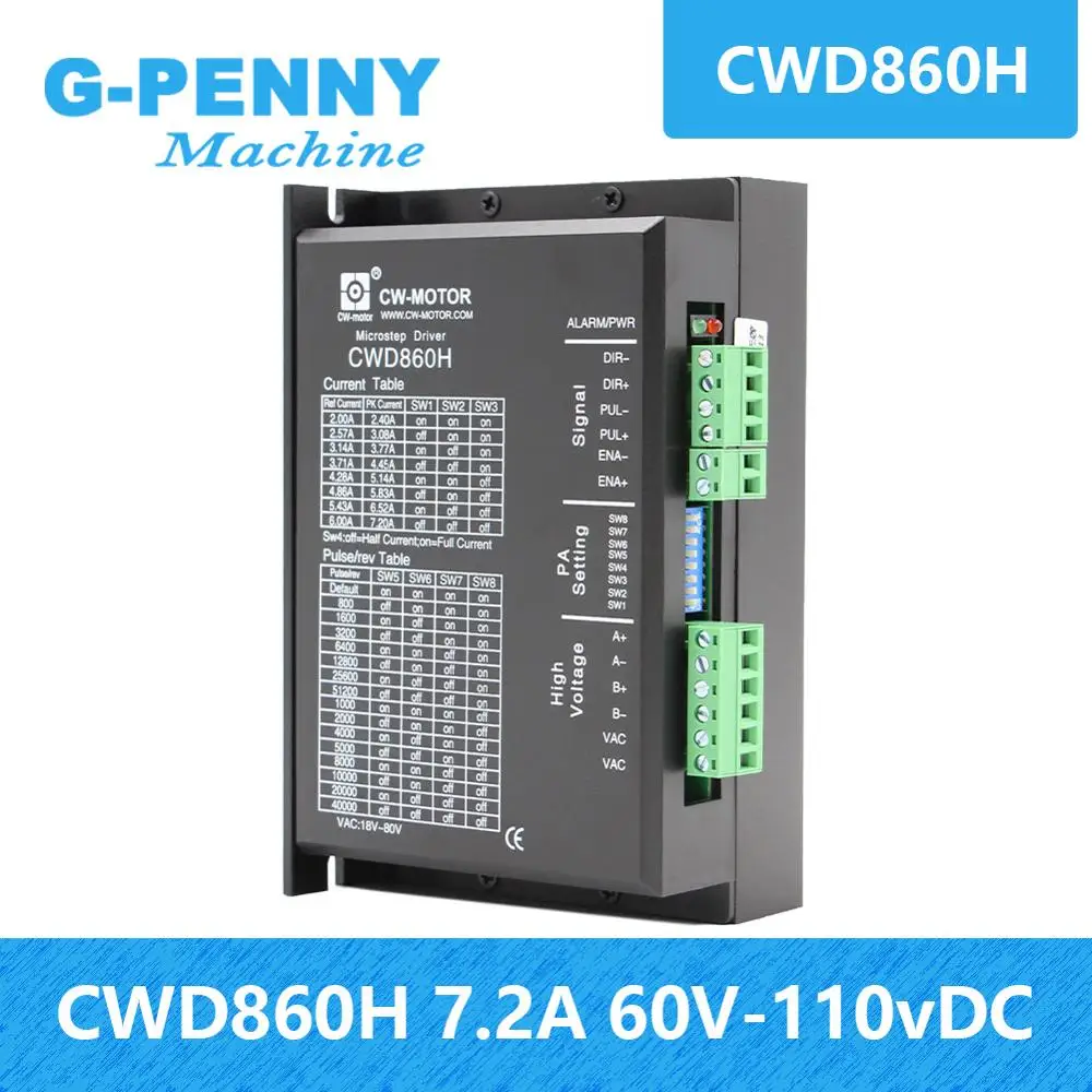 Новое поступление! Привод шагового двигателя Nema 34 0 7.2A 60 110 В постоянного тока/40 80