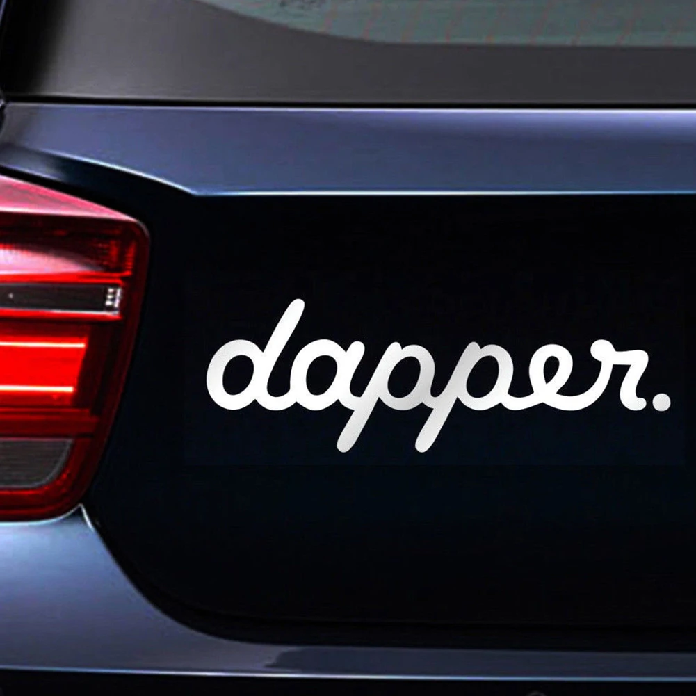 Car Styling Letter Dapper Sticker for Front Rear Windshield, Window, and Door - Decor for All Cars image 5