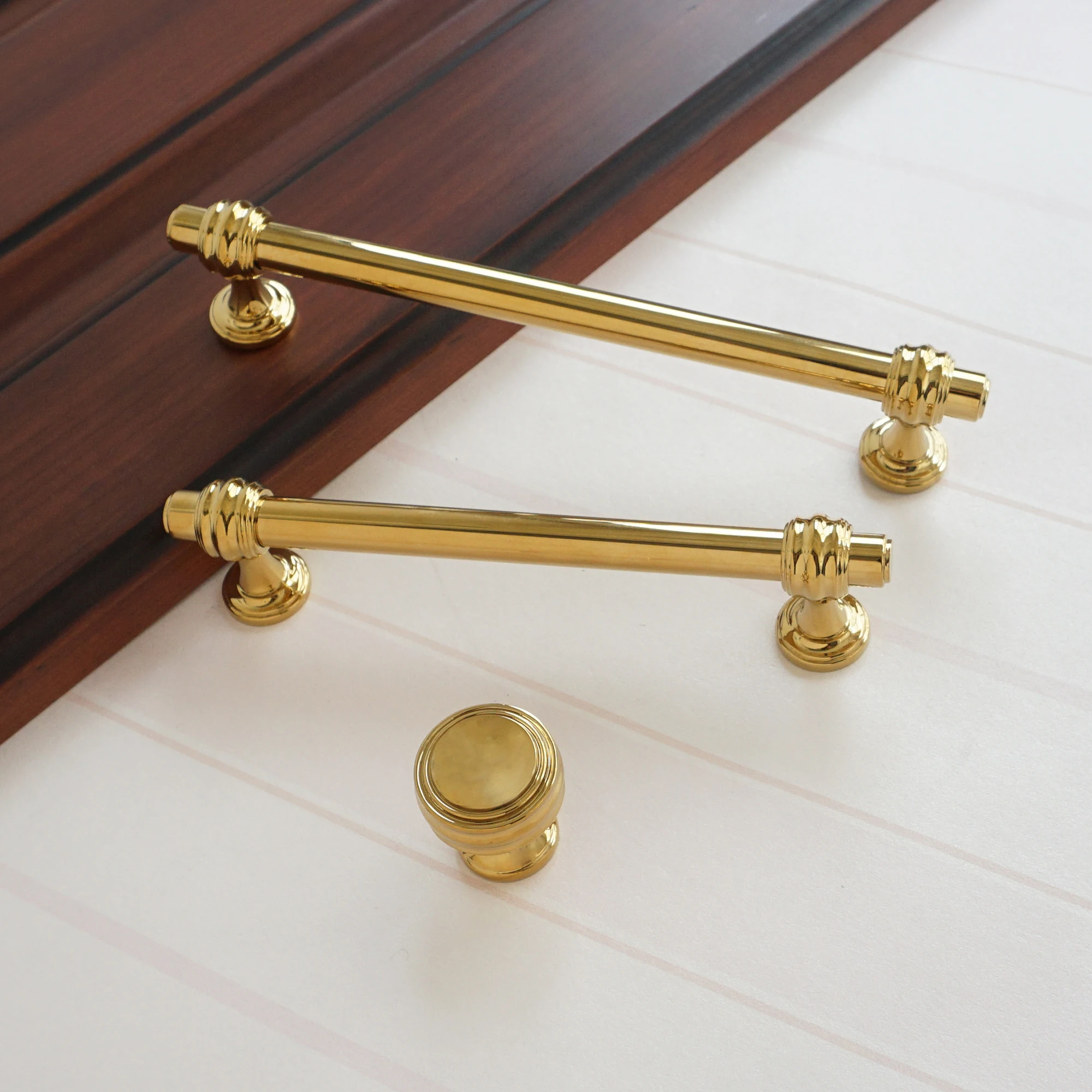 3 75 'ƌ 3'' простота ручка для мебели золотой ящик комод шкаф круглые ручки