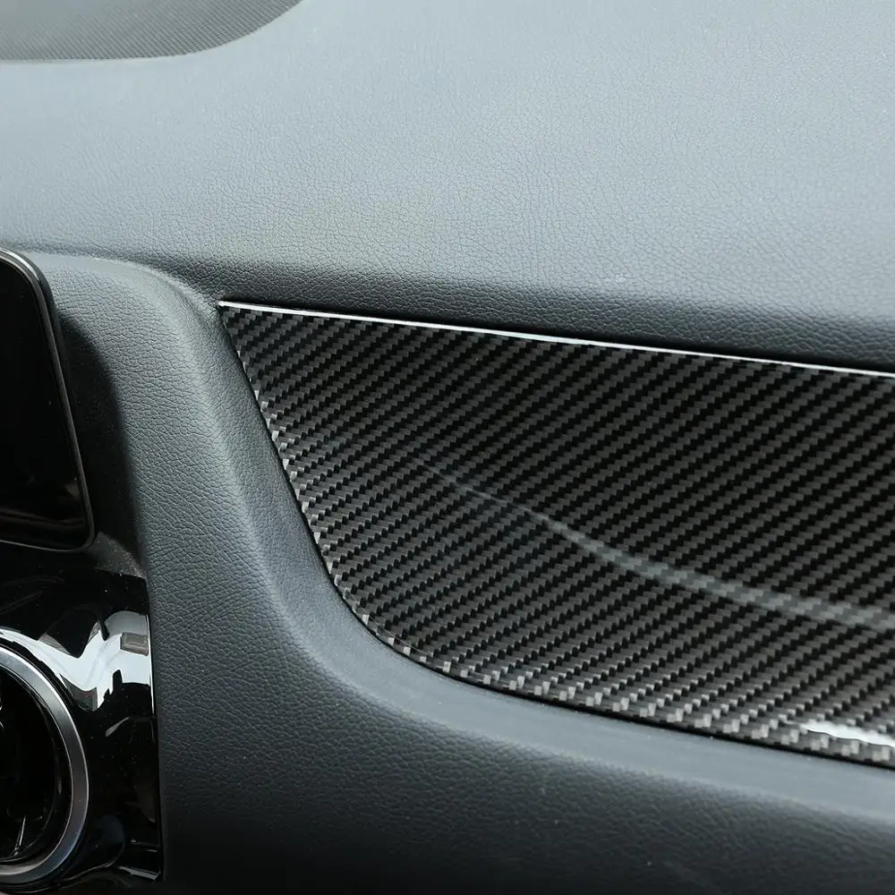 

For Mercedes Benz B Class W247 Real Carbon Fiber 3D Stickers Co-pilot Side Central Control Instrument Panel Car Accessories