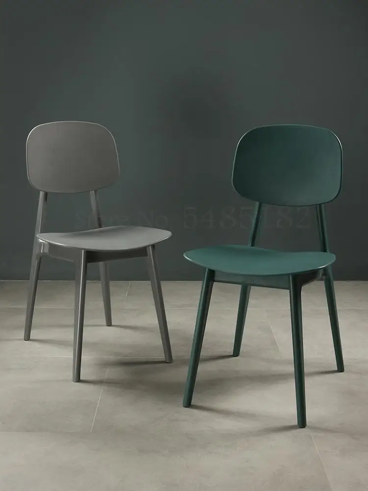 Скандинавский Маленький стул для взрослых пластиковый компактный домашний