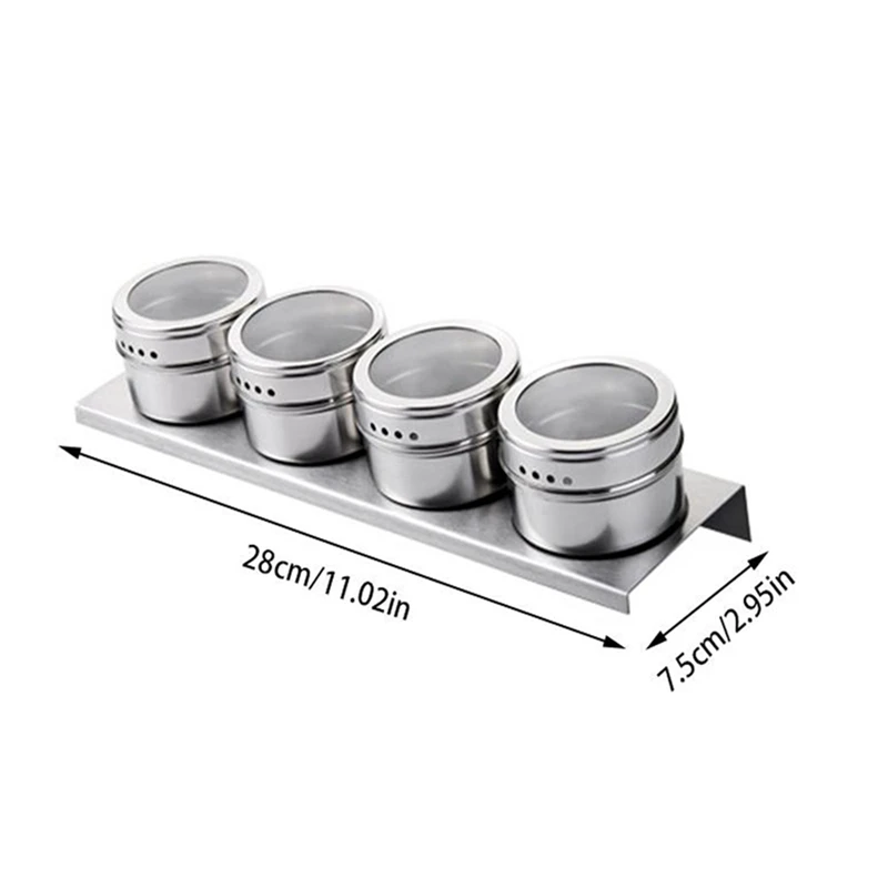 Кухонная банка для приправ из нержавеющей стали коробка специй баночка барбекю