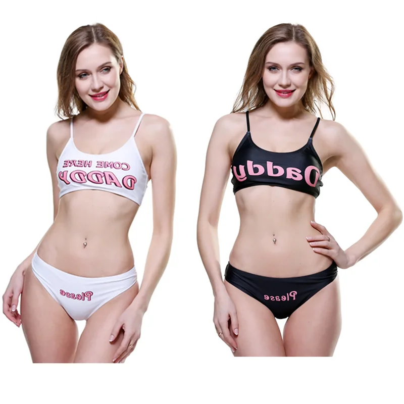 Летние женские мягкие топы с буквенным принтом папа + белые трусы женское