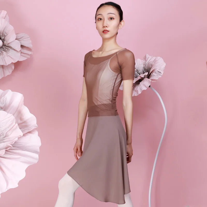 

Ballet Skirt Women Gymnastics Clothes Tulle Skirt Stage Costume Dancer Outfit Classical Dance Costume Lyrical Dancewear