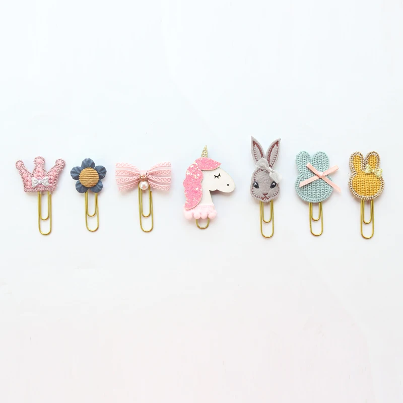 Милые милые металлические зажимы Domikee ручной работы для офиса школы индексные