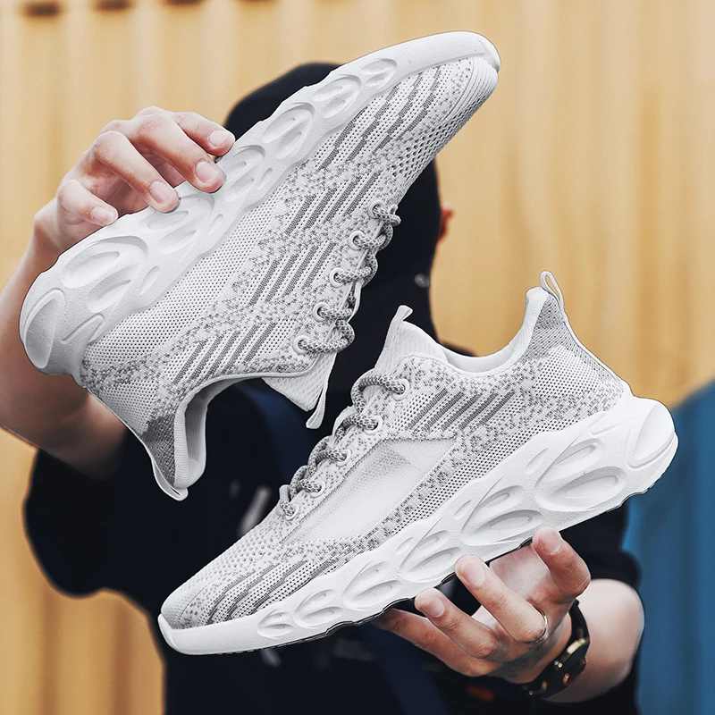 2020 новая сетчатая мужская повседневная обувь ударопрочная легкая дышащая для