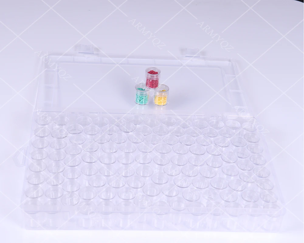 

New 2021 114pcs 5D DIY Diamond Painting Accessories Embroidery Tool Drills Storge Box Bag Container Orginazer Cross Stitch Kits