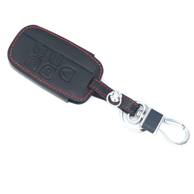 Чехол для автомобильного ключа Land Rover Jaguar черный кожаный чехол-держатель ключей