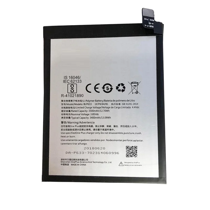 For Oneplus 3T Battery High Quality 3400mAh BLP633 Replacement for Three T Smartphone | Мобильные телефоны и аксессуары