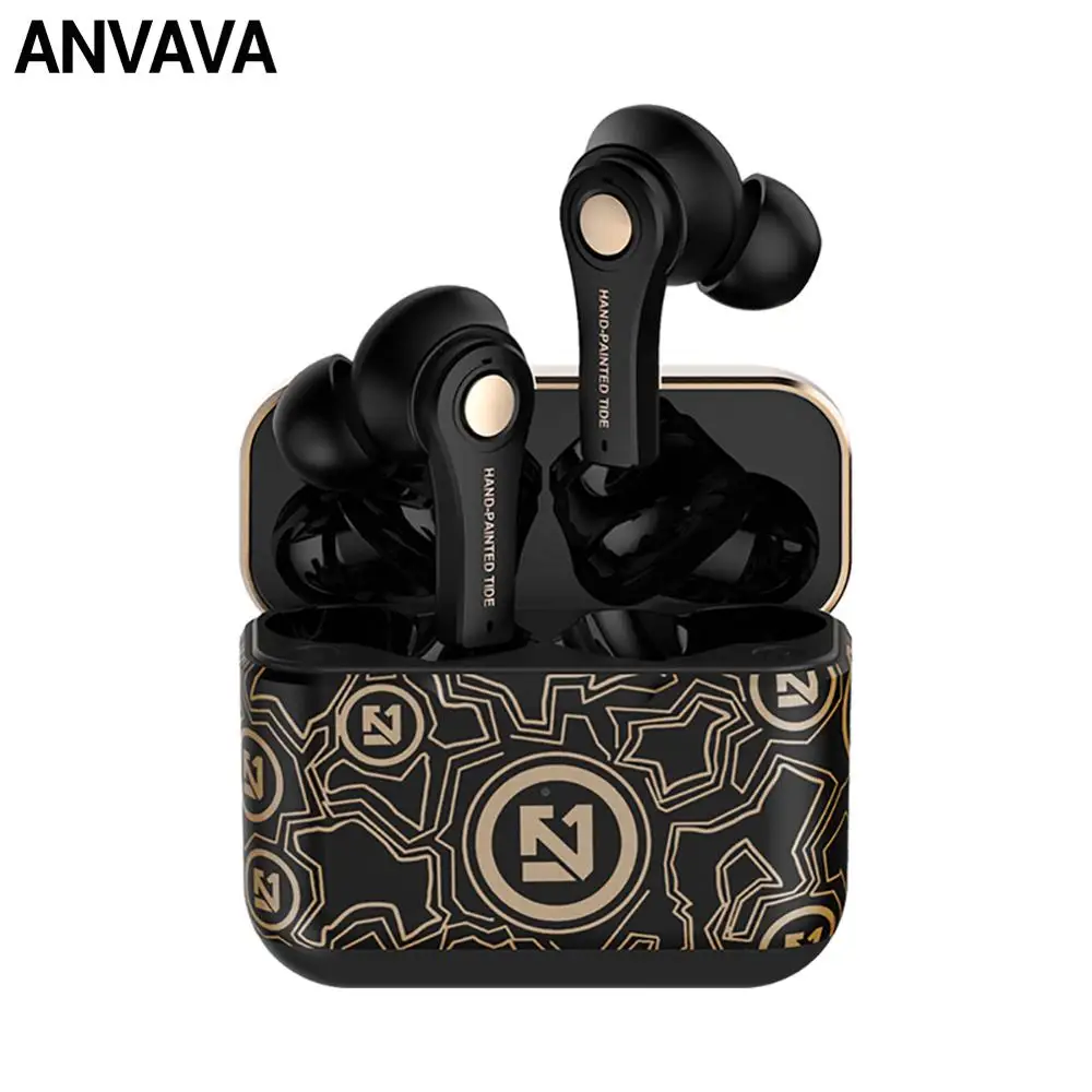 TWS наушники ANVAVA с поддержкой Bluetooth 5 0 и защитой от воды|Наушники гарнитуры| |