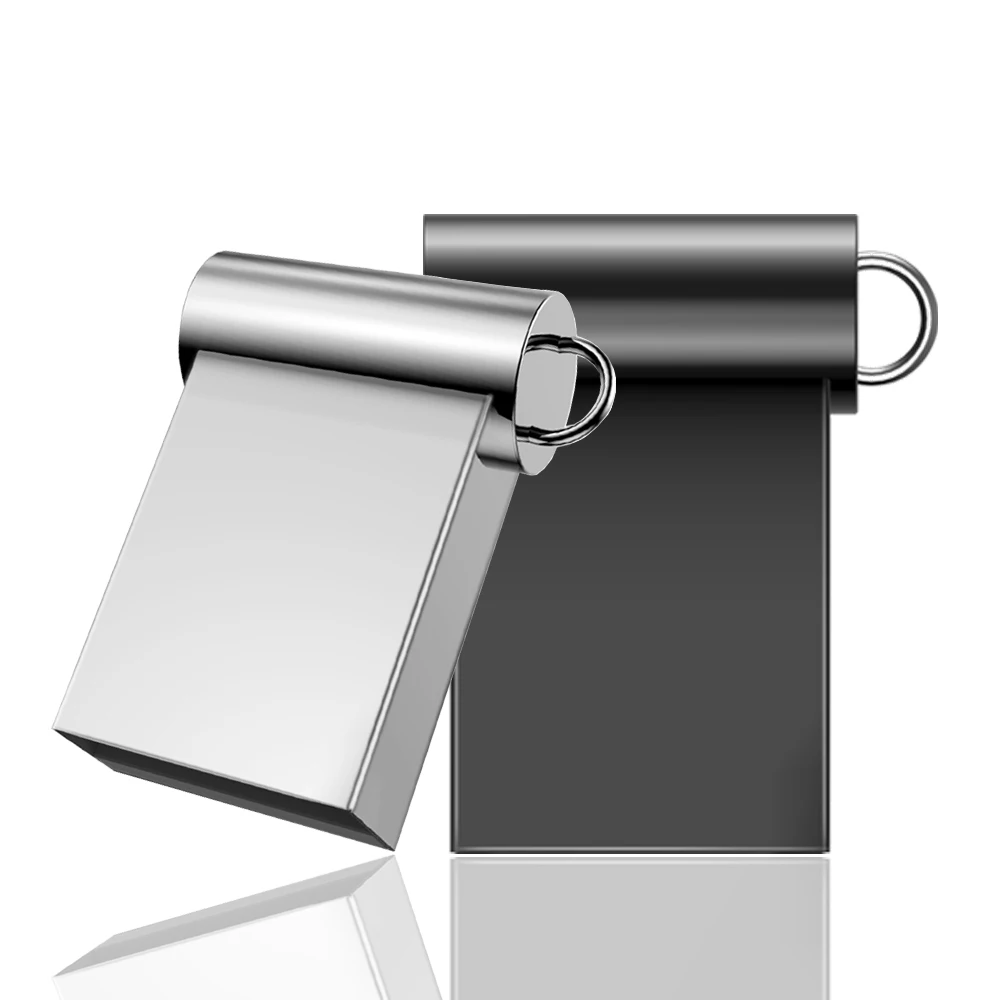 Usb флеш накопитель металлический серебристый 128/64/32/16/8 ГБ|USB флэш-накопители| |