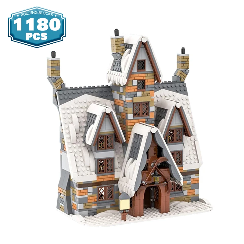 

Конструктор MOC Magice «Мир фильмов», коллекция архитектуры, зимняя деревня, городской улица, вид снежного дома, модель, кирпичи, игрушки, подарок