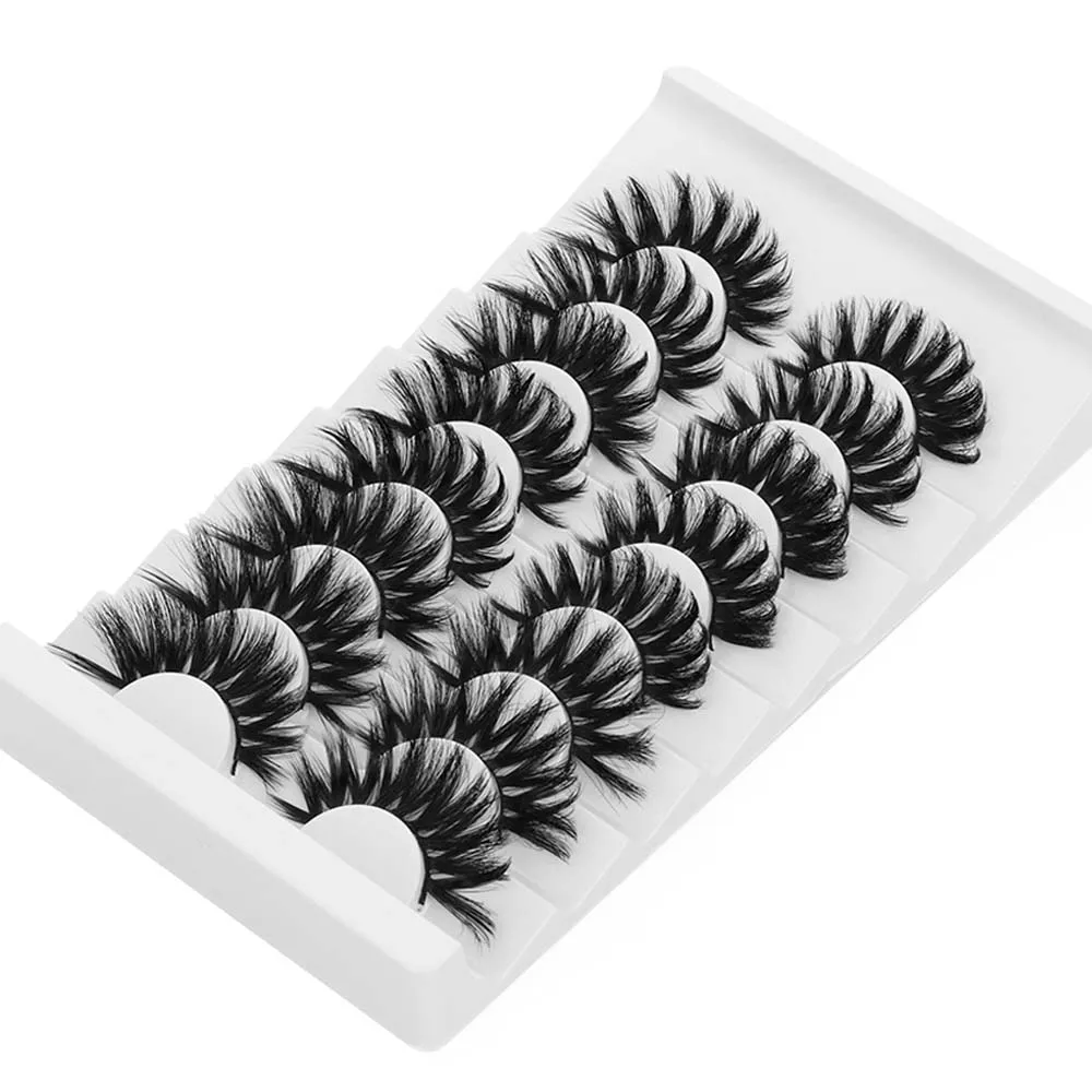 8 пар 3D накладные ресницы из норкового волоса объемные пушистые Густые