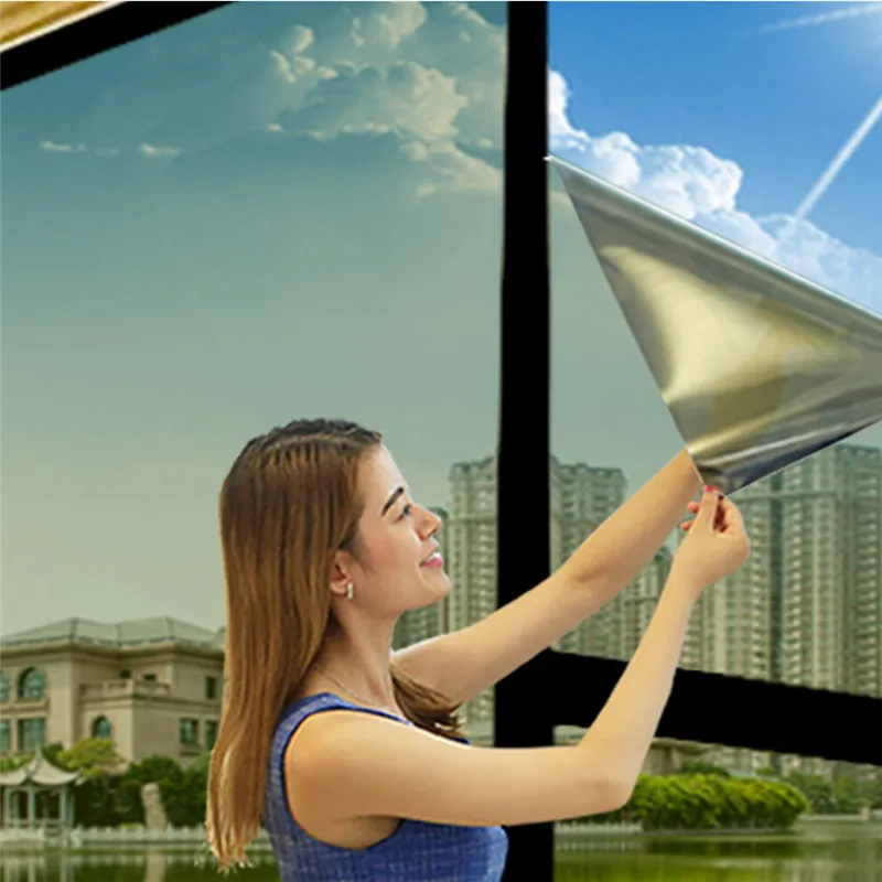 Новое поступление красочное окно оттенок один способ зеркальная пленка УФ